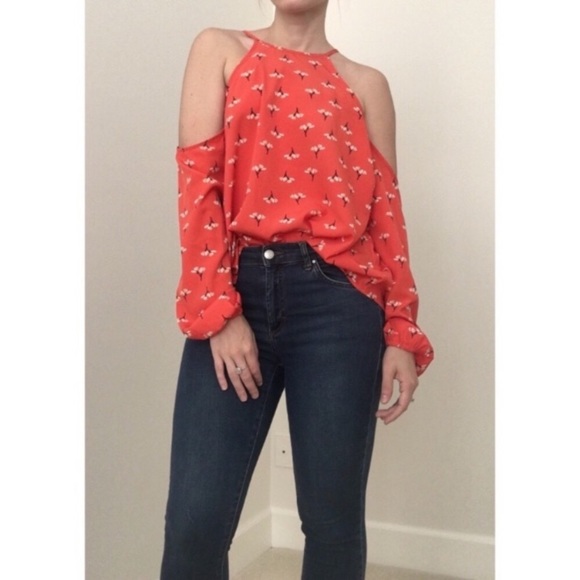 Abercrombie & Fitch Tops - Abercrombie & Fitch  floral cold shoulder blouse